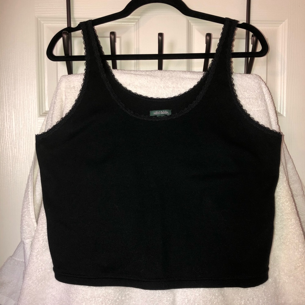 Black Crop Tank